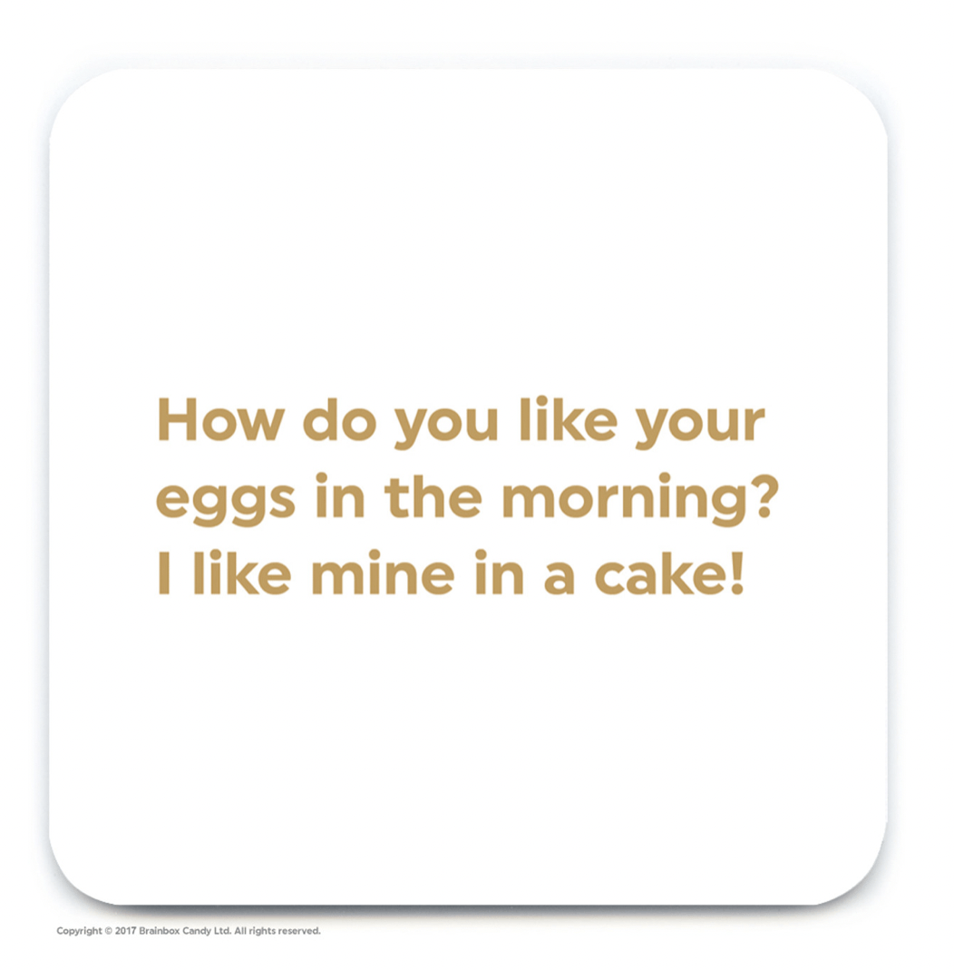 Eggs in the morning Greetings Card