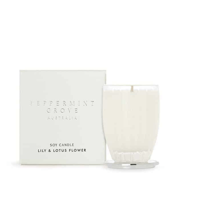 Peppermint Grove Candle 60g – Lily & Lotus Flower