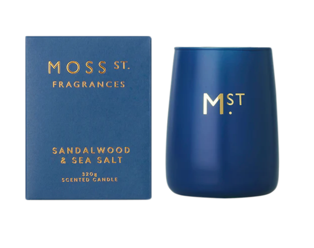 Moss Street Sandalwood & Sea Salt Soy Candle 320g