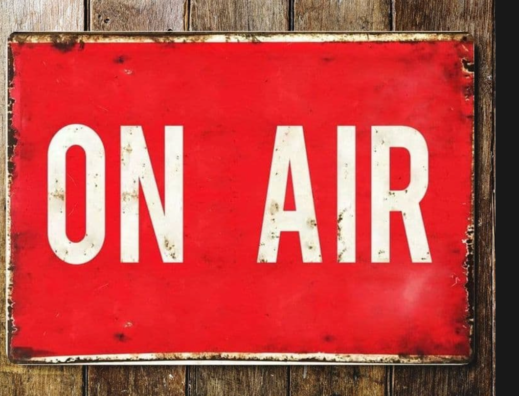 On Air Metal sign