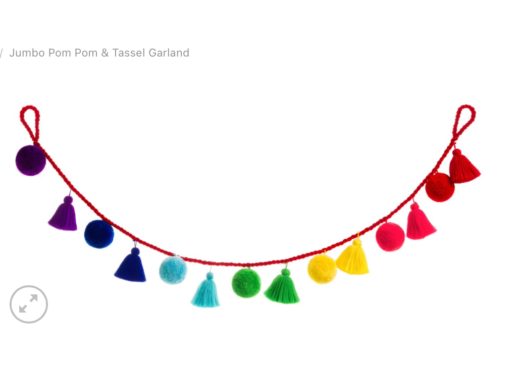 Pom Pom and Tassel Garland