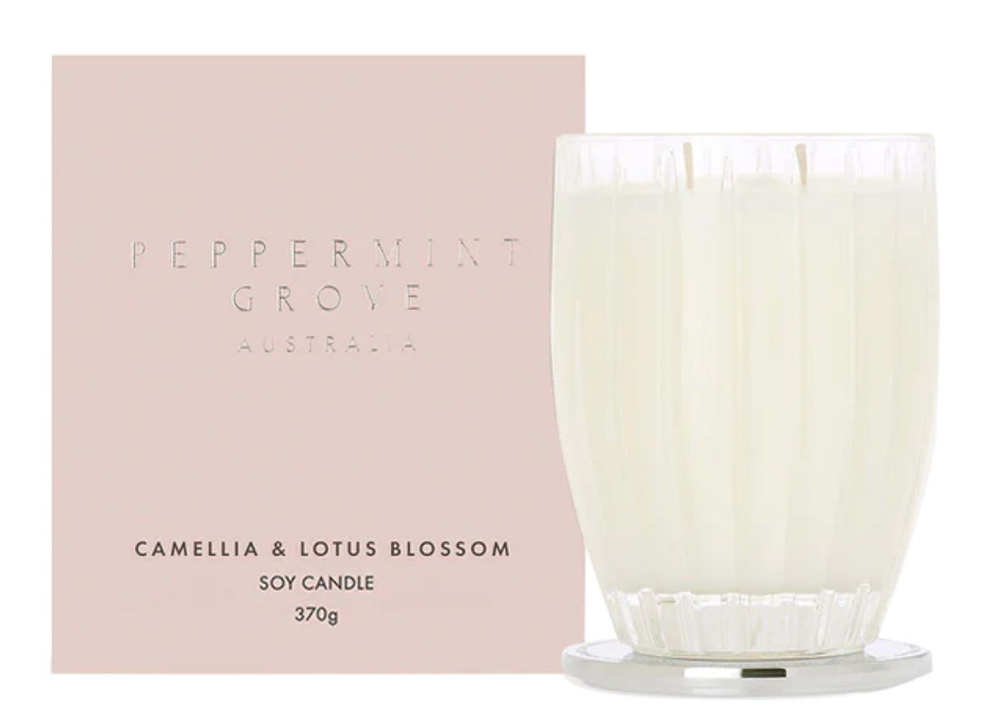 Peppermint Grove Camellia & Lotus Blossom Soy Candle 60g