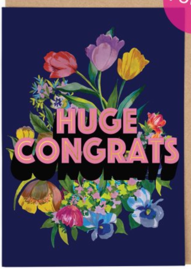 Huge Congrats Congratulations Card
