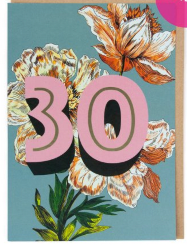Cath Tate 30 Birthday Card Card