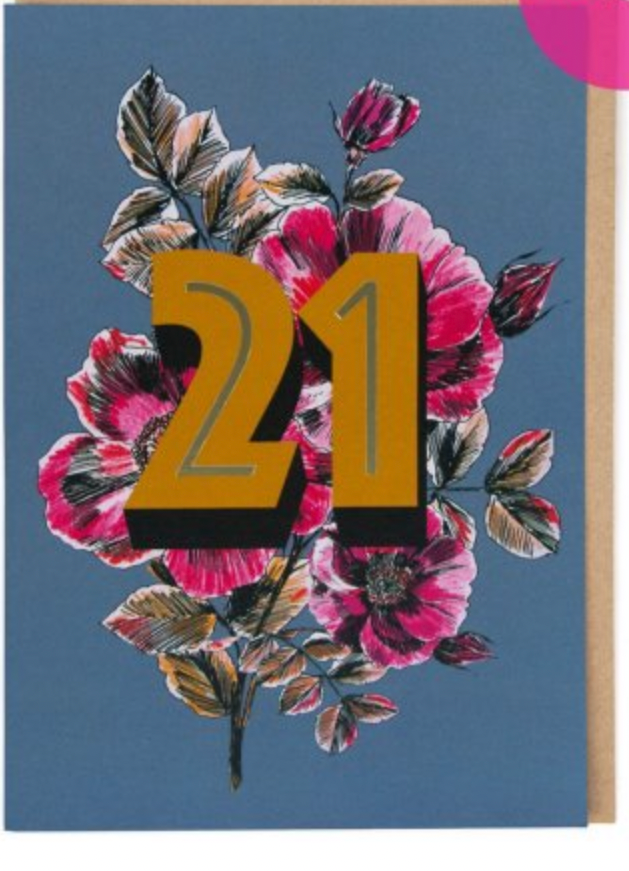 Twenty One Age Card