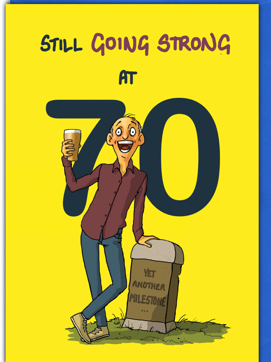 Funny 70th Birthday Card