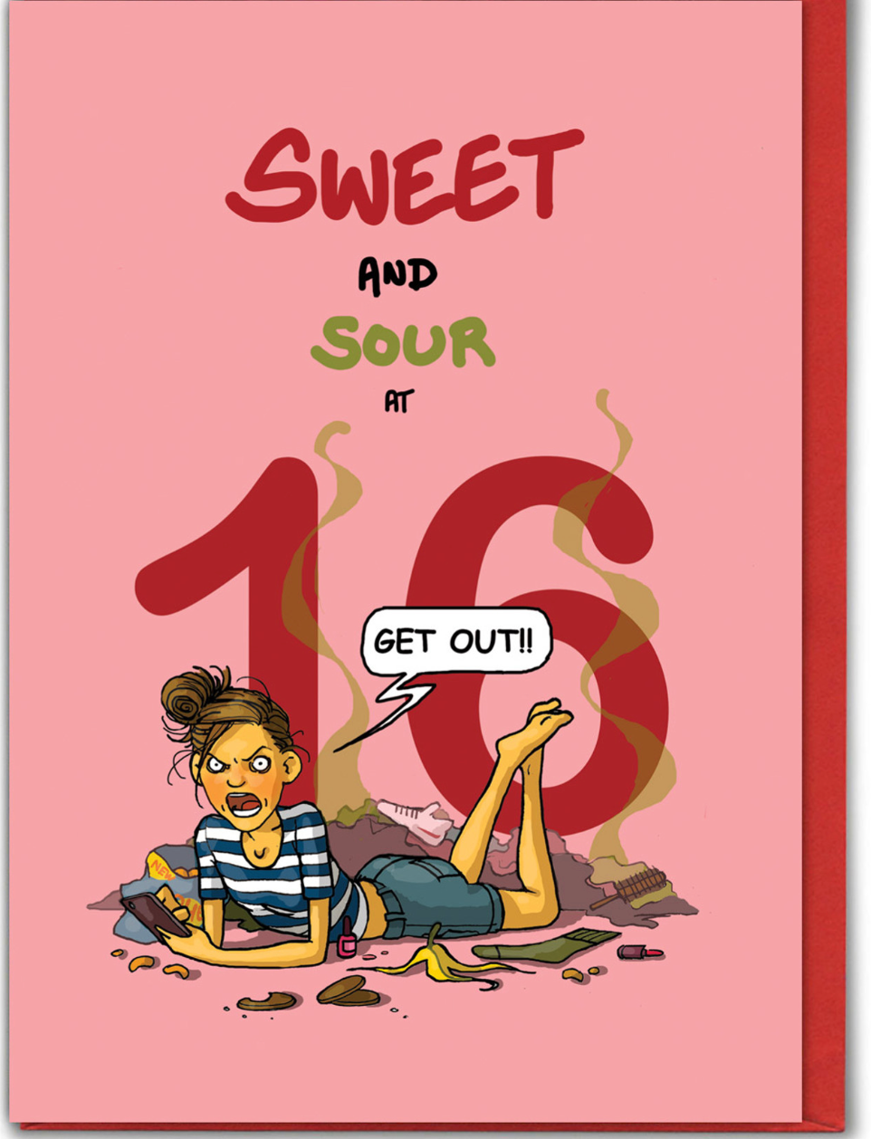 Funny 16th Birthday Card