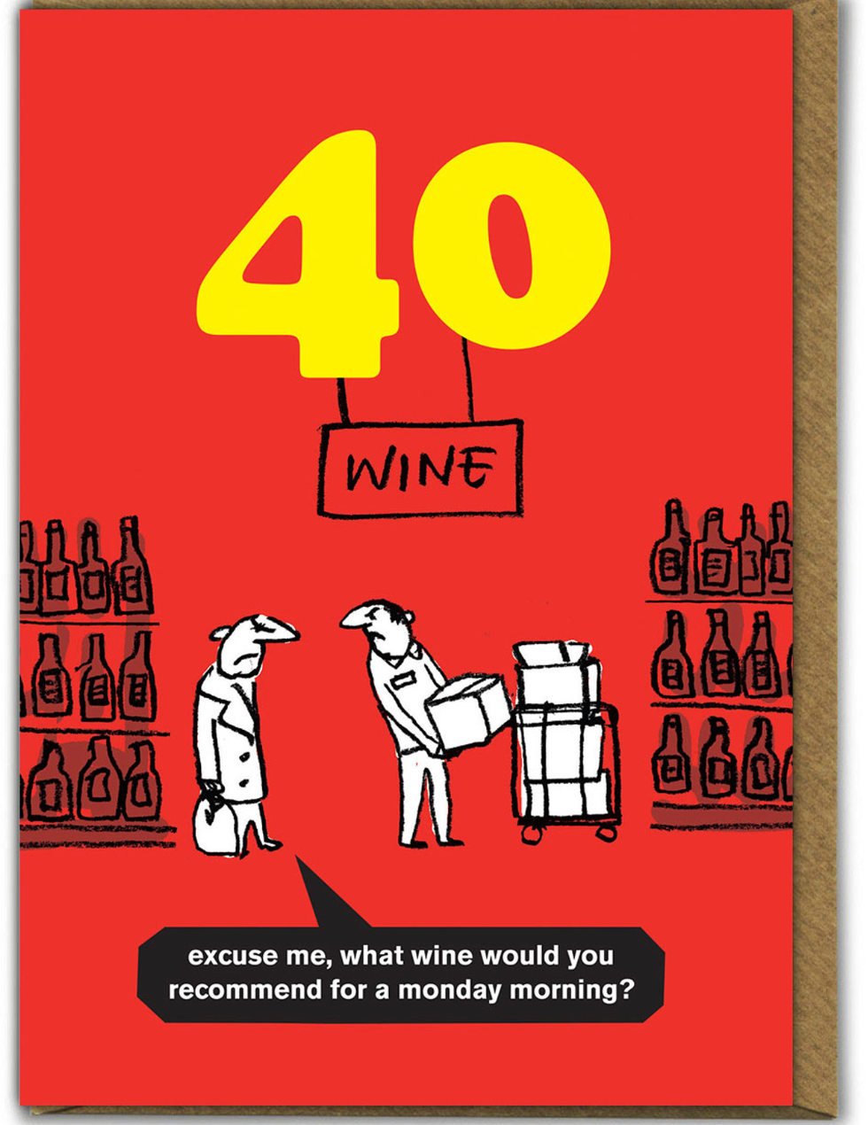 Funny 40th Birthday Card