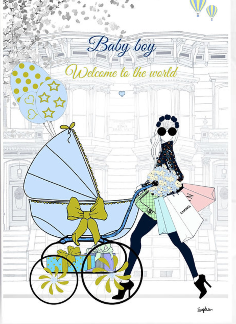 Greetings Card Welcome Baby boy