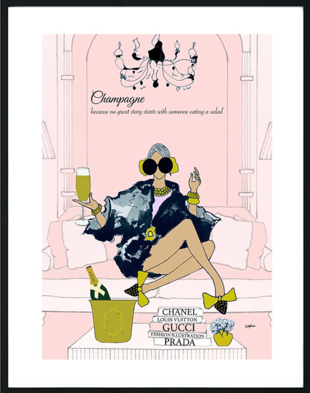 Sopiko Print Champagne because...