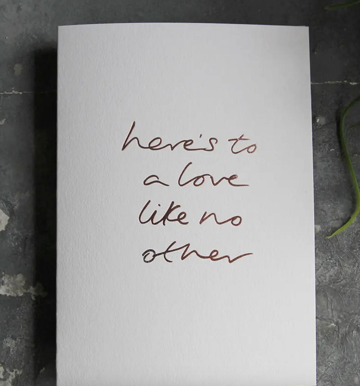 A love like no other - Hand Foiled Card