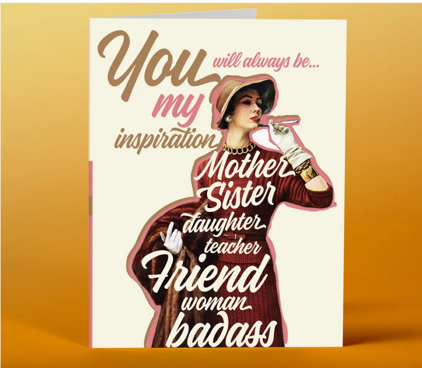 Inspiration Woman Greetings Card