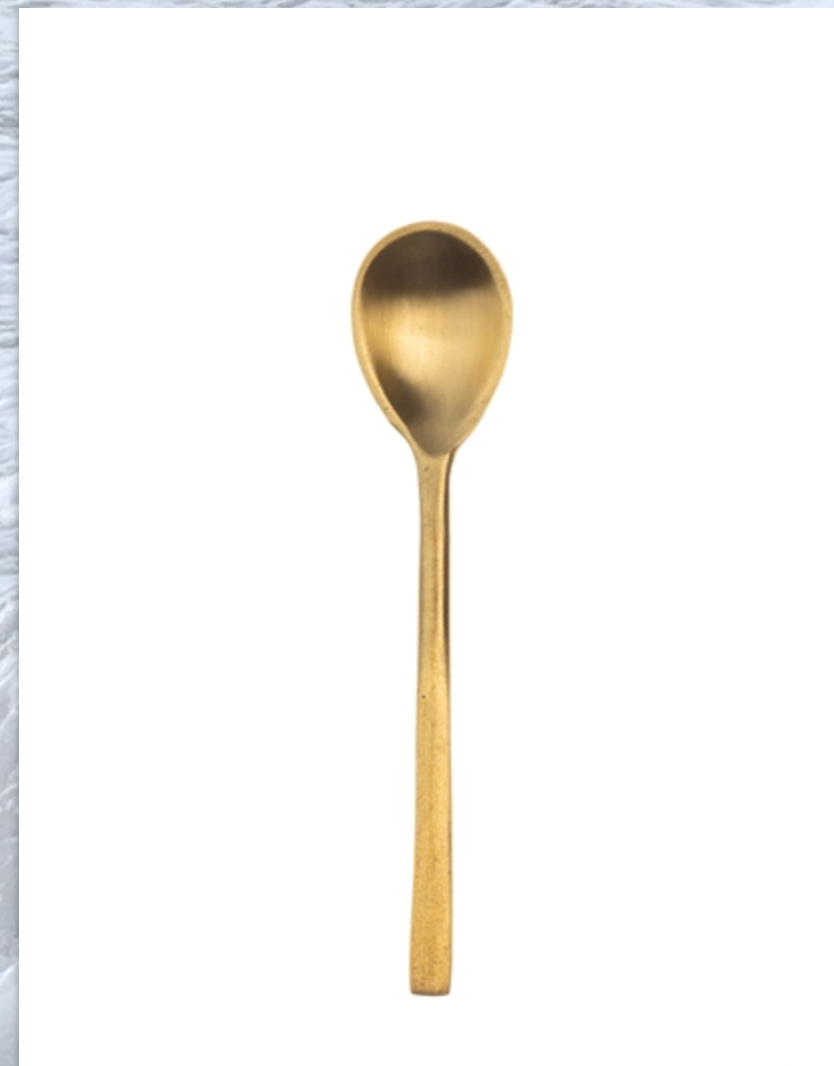 Brass Salt Spoon