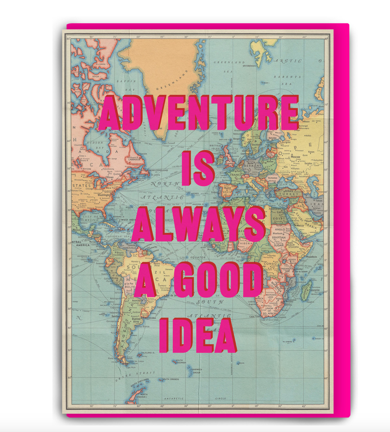 Funny Adventure Is Always A Good Idea Bon Voyage Card