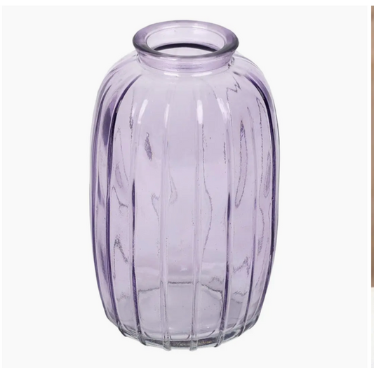 Lilac Tall Glass Bud Vase | 12cm