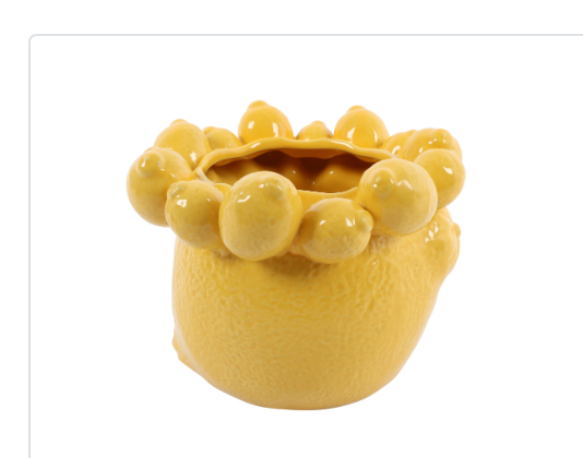 Lemon yellow Flowerpot