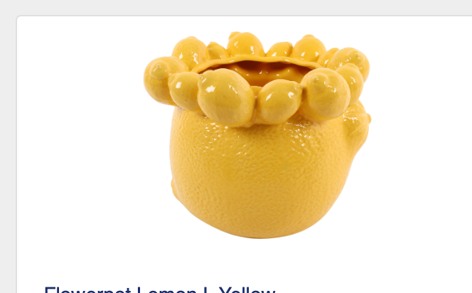 Lemon Yellow Flowerpot