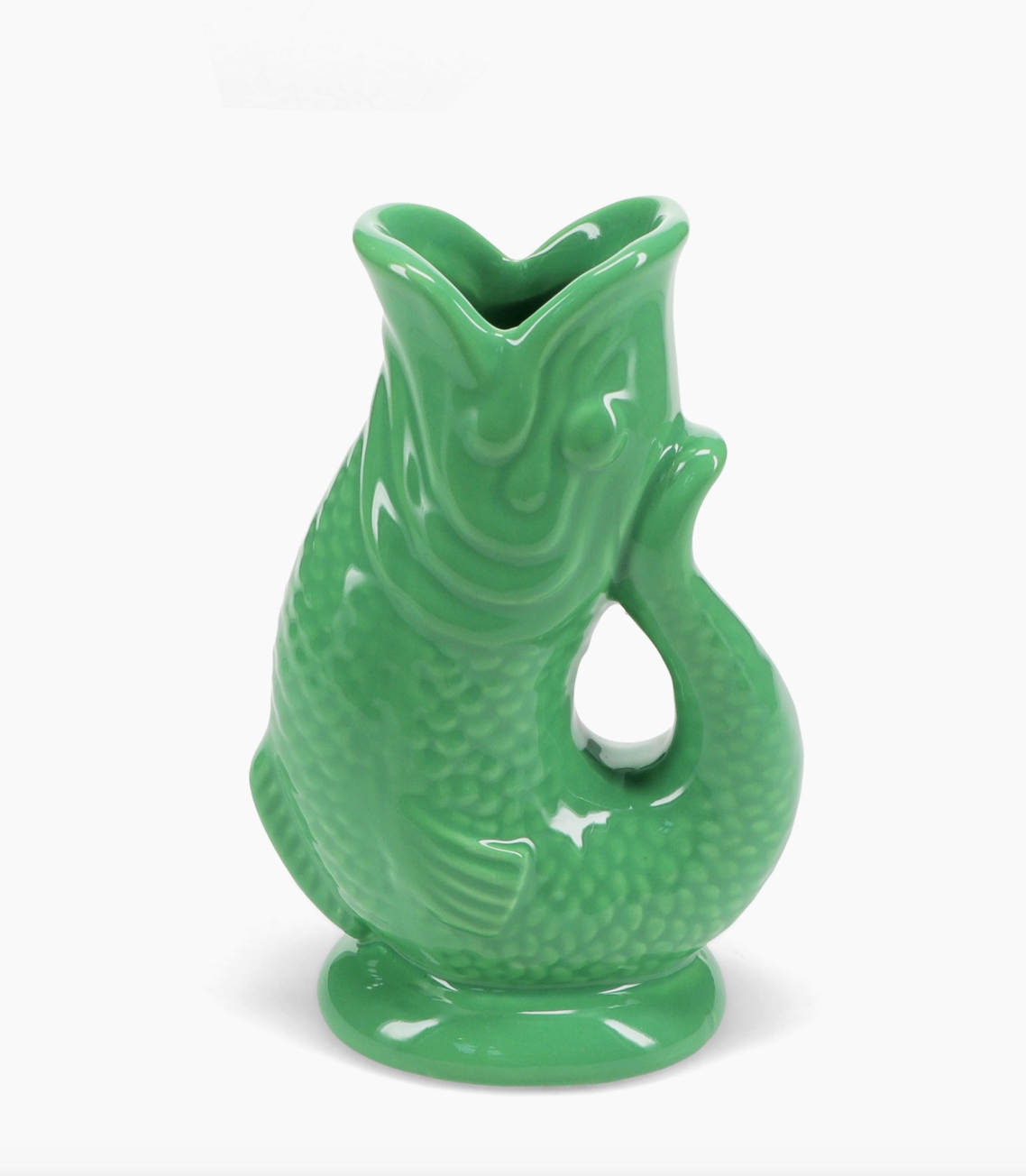 Ceramic Fish Vase - Green