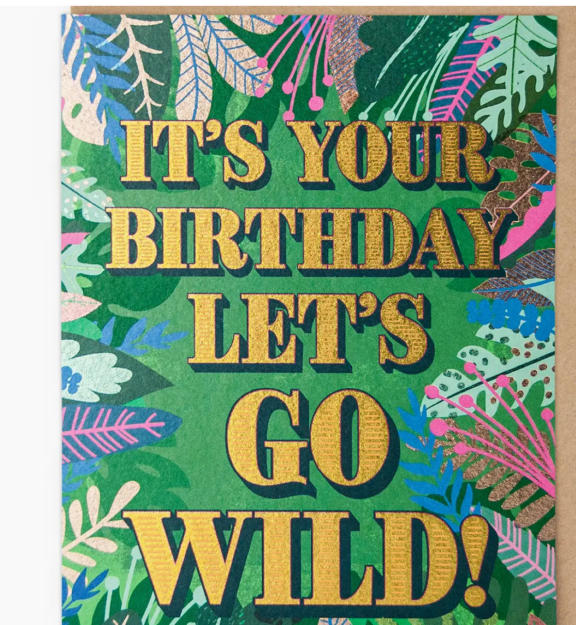 Let's Go Wild Birthday Card