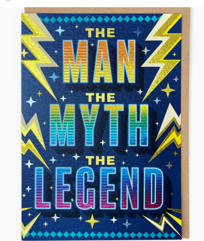 Man Myth Legend Birthday Card
