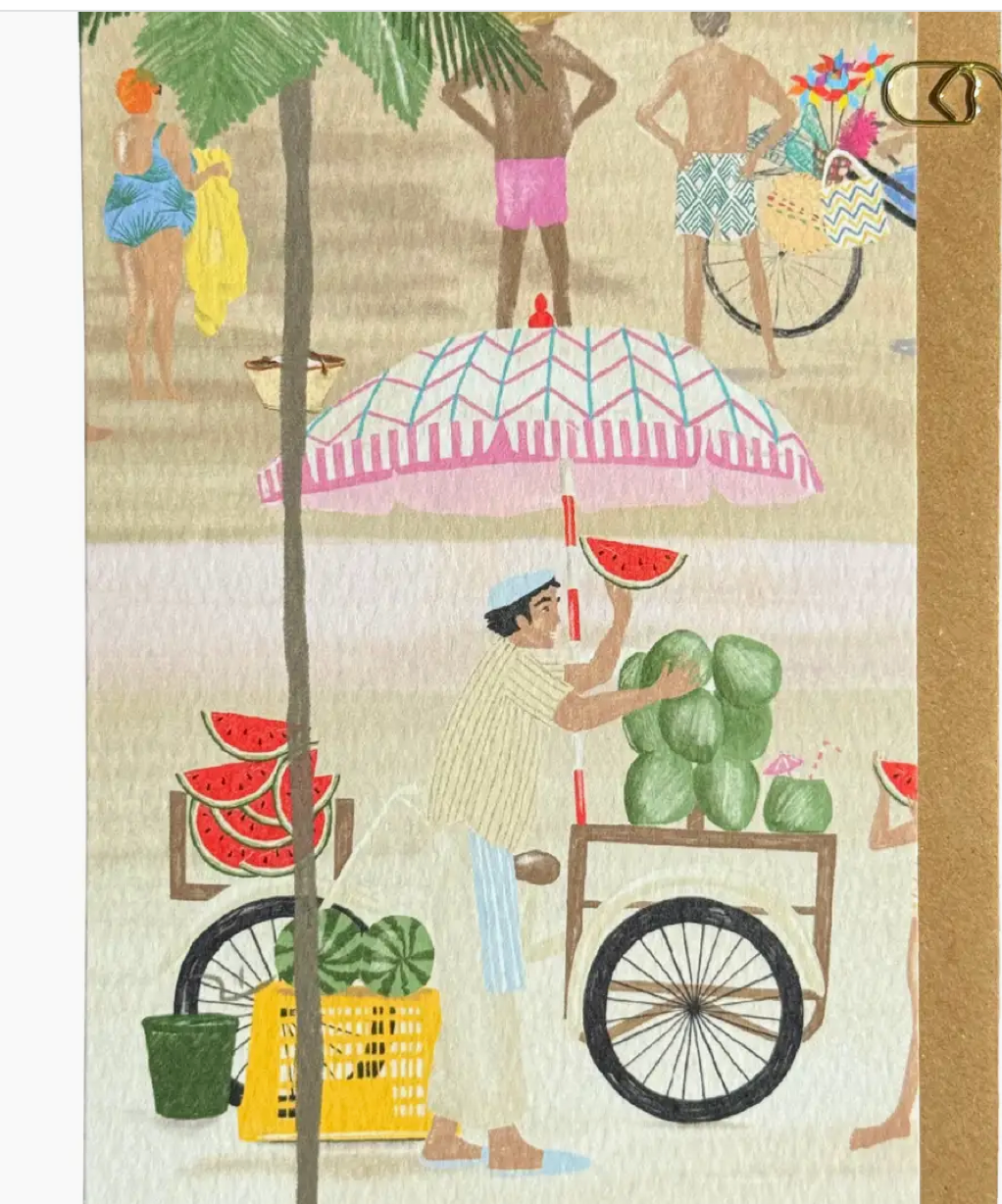 Beach Club Watermelon Stand Card