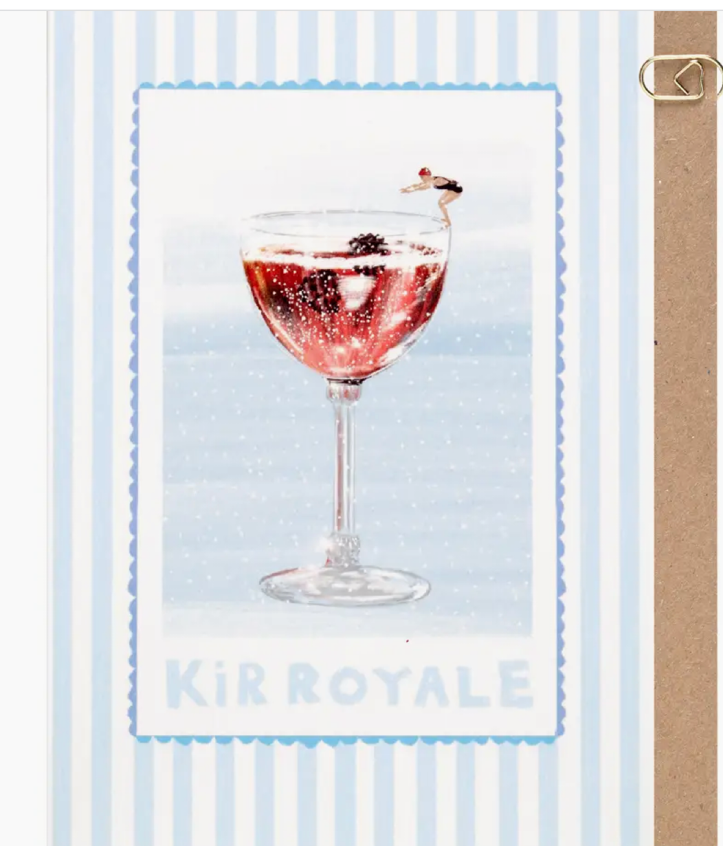 Kir Royal Cocktail Card