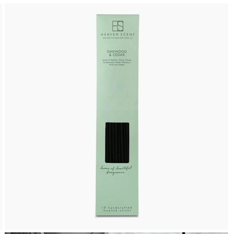 10 Oakwood & Cedar Incense Sticks