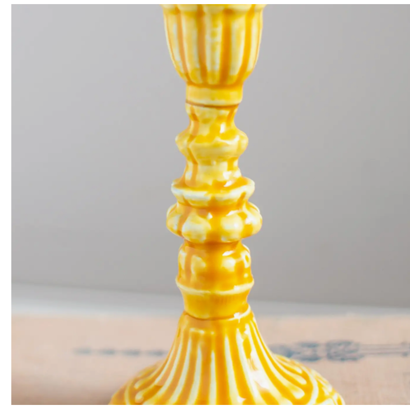Moulded Metal Ceramic Candle Holders