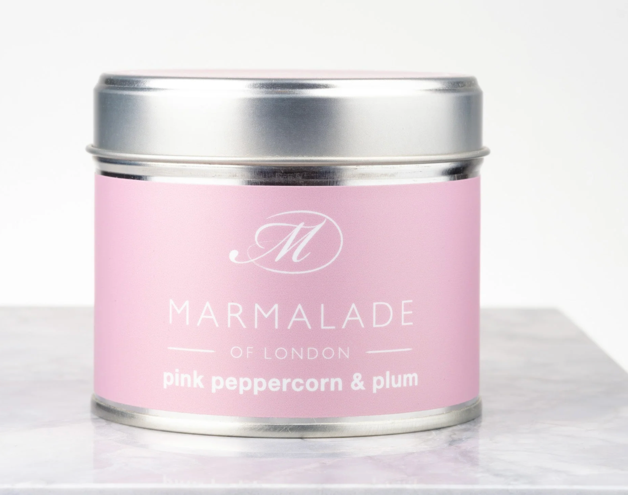Pink Pepper & Plum Medium Tin Candle
