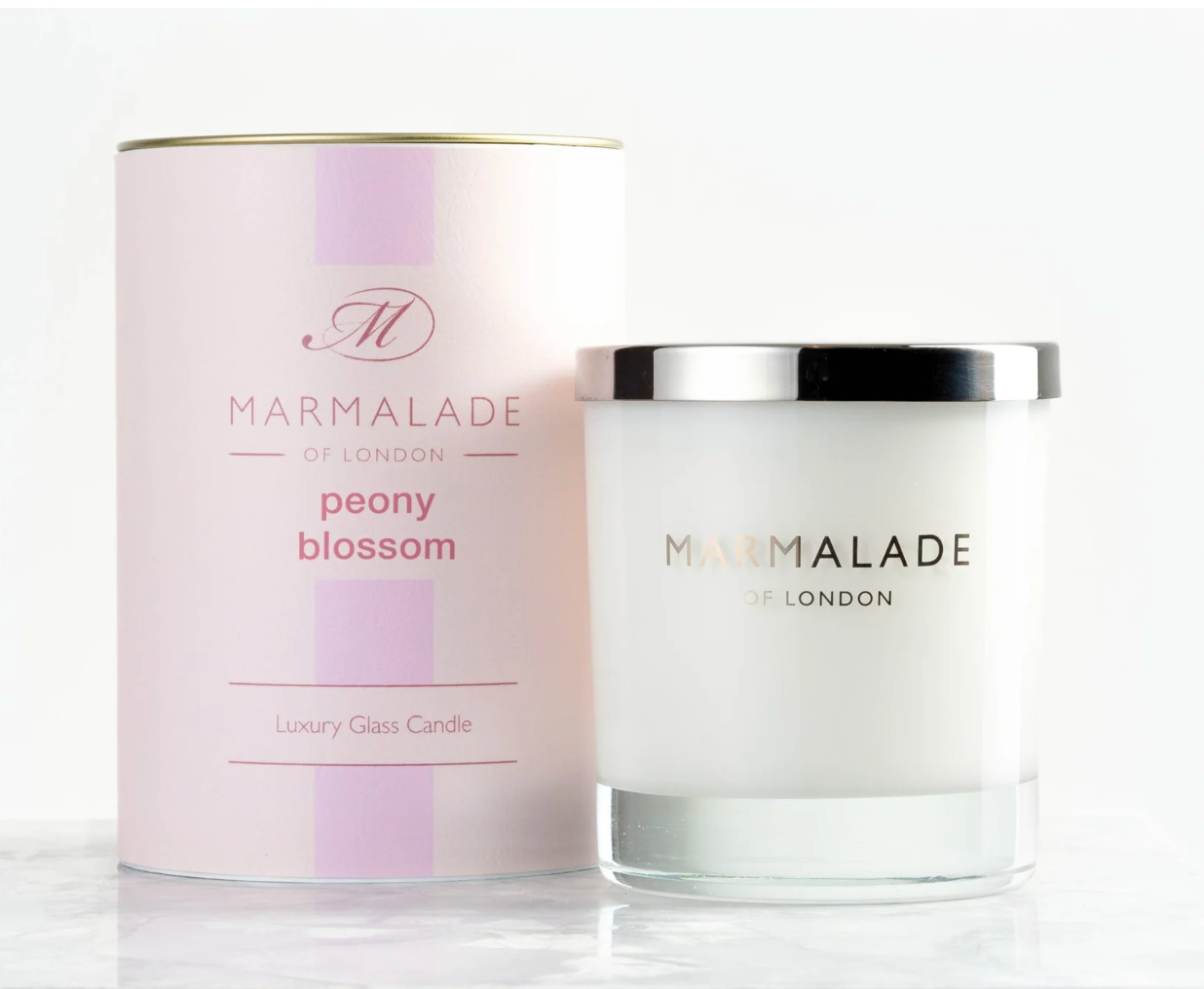 Peony Blossom Large Glass Candle