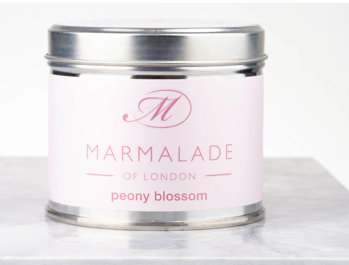 Peony Blossom Medium tin candle