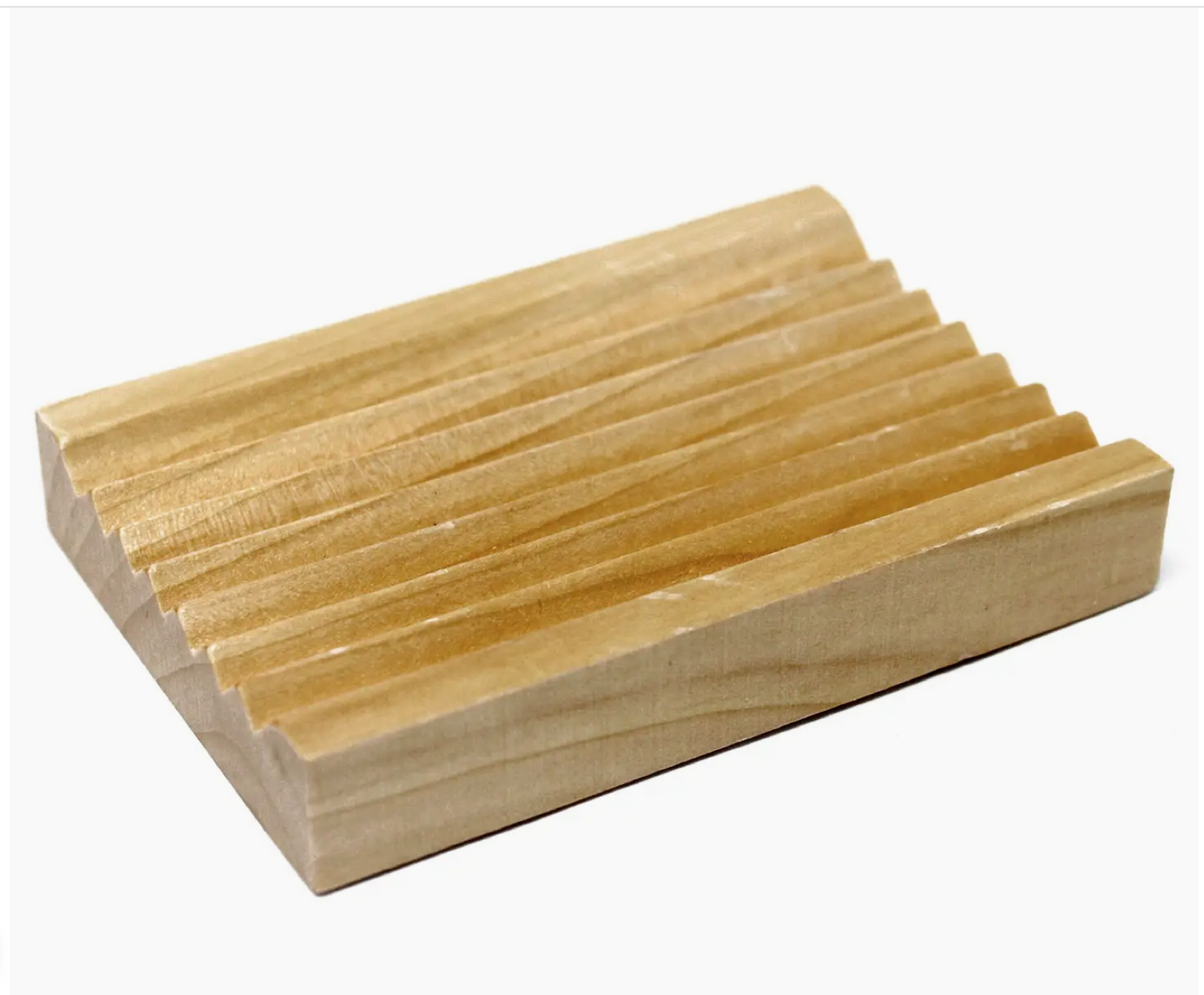 Hemu Wood Soap Dish - Groovy