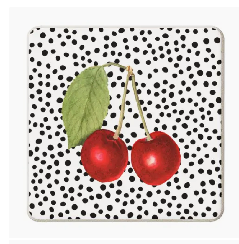 Coasters 'polka Dot Cherry'