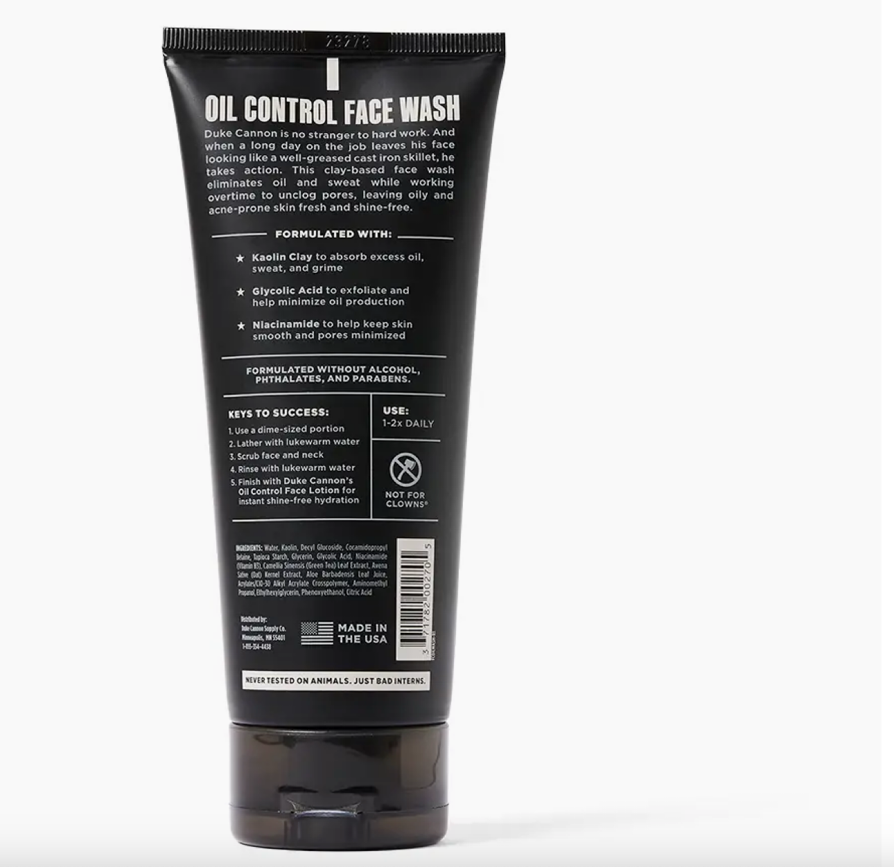 Duke Cannon Oil Control Face Wash
