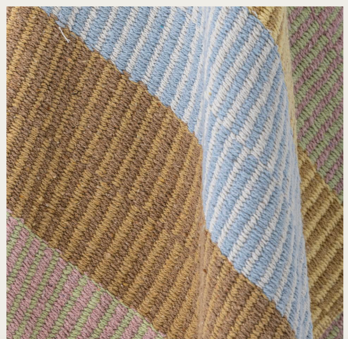 Isnel Throw, Yellow, Recycled Cotton