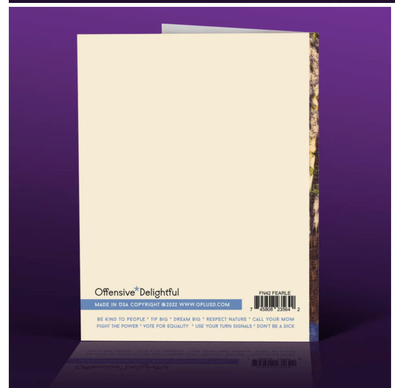 Strong Fearless Badass Greetings Card