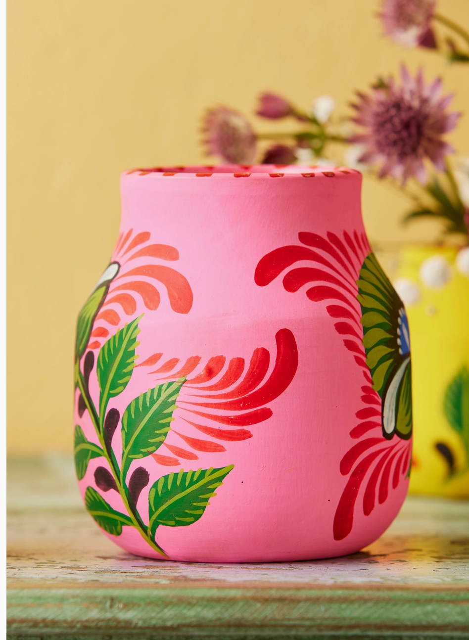 Handpainted Boyam Planter - Medium
