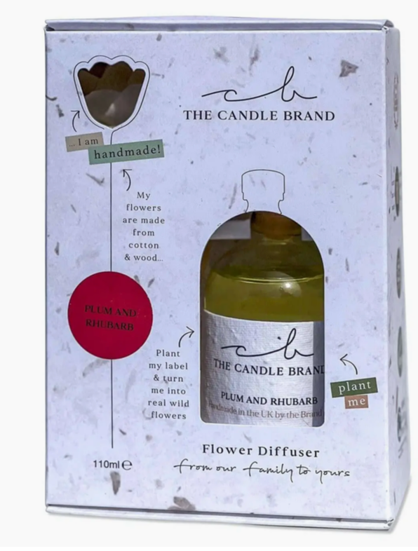Plum and Rhubarb Flower Diffuser