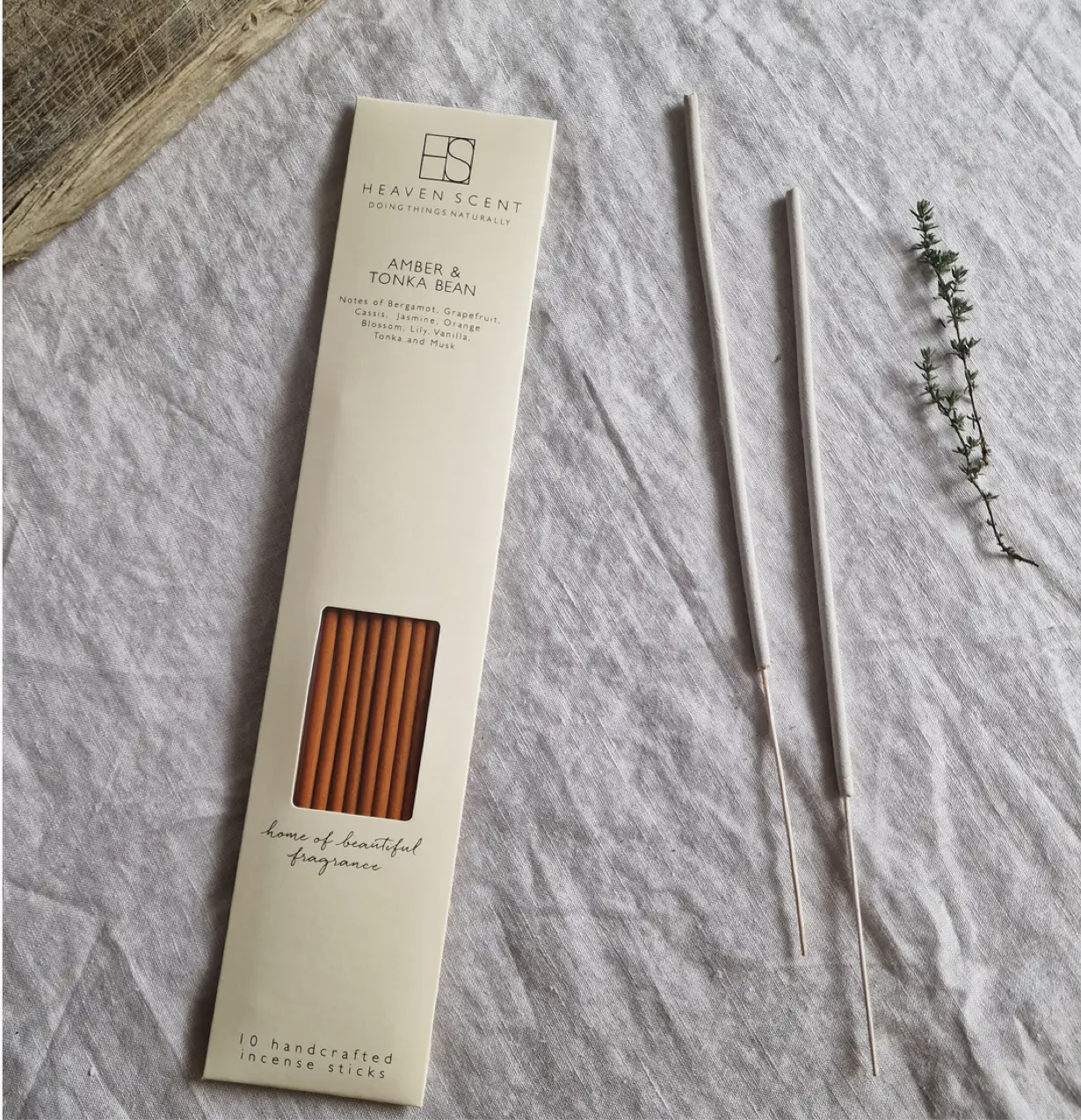 10 Amber & Tonka Bean Incense Sticks