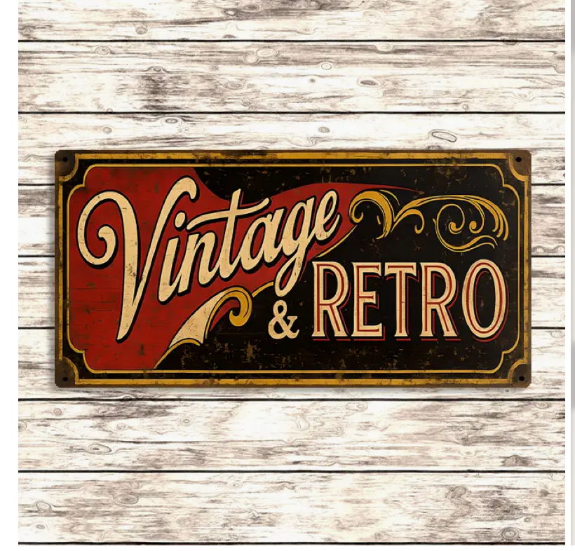 Vintage & Retro Metal Sign