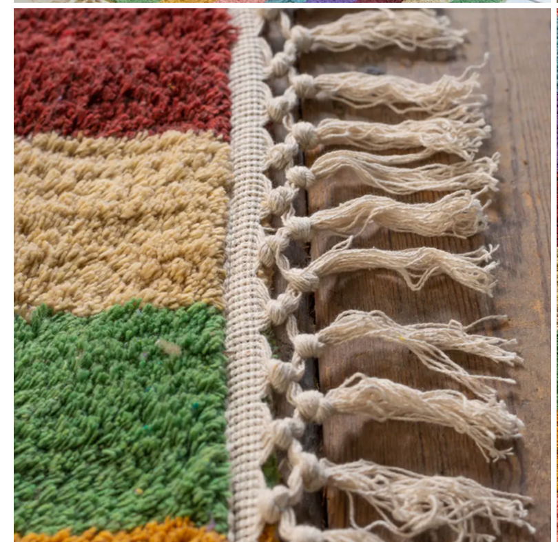 Beryl Striped Recycled Cotton Rug