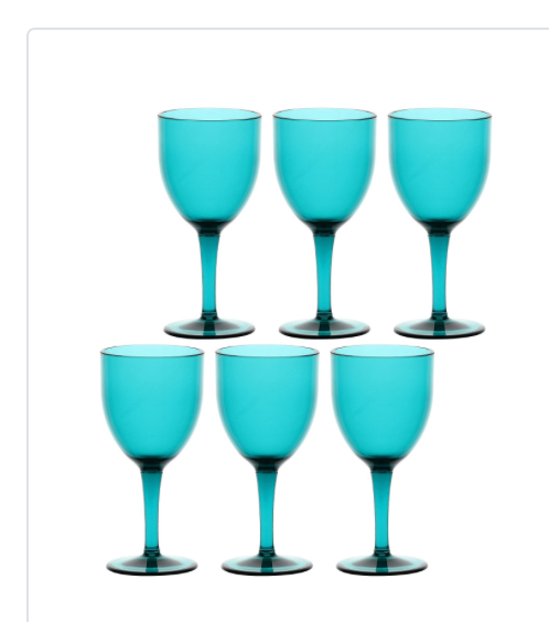 Fiaba Wine Glass Turquoise