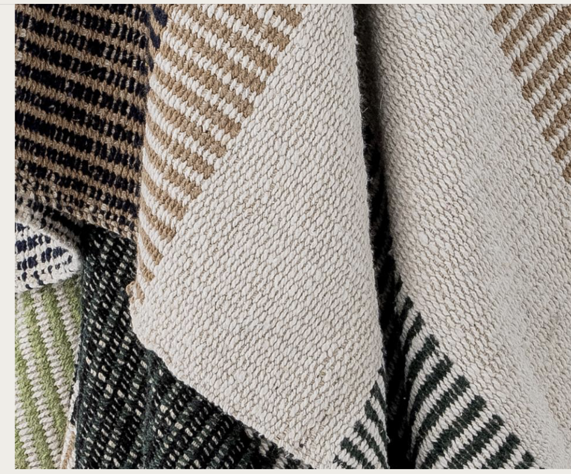 Isnel Throw, Brown, Recycled Cotton