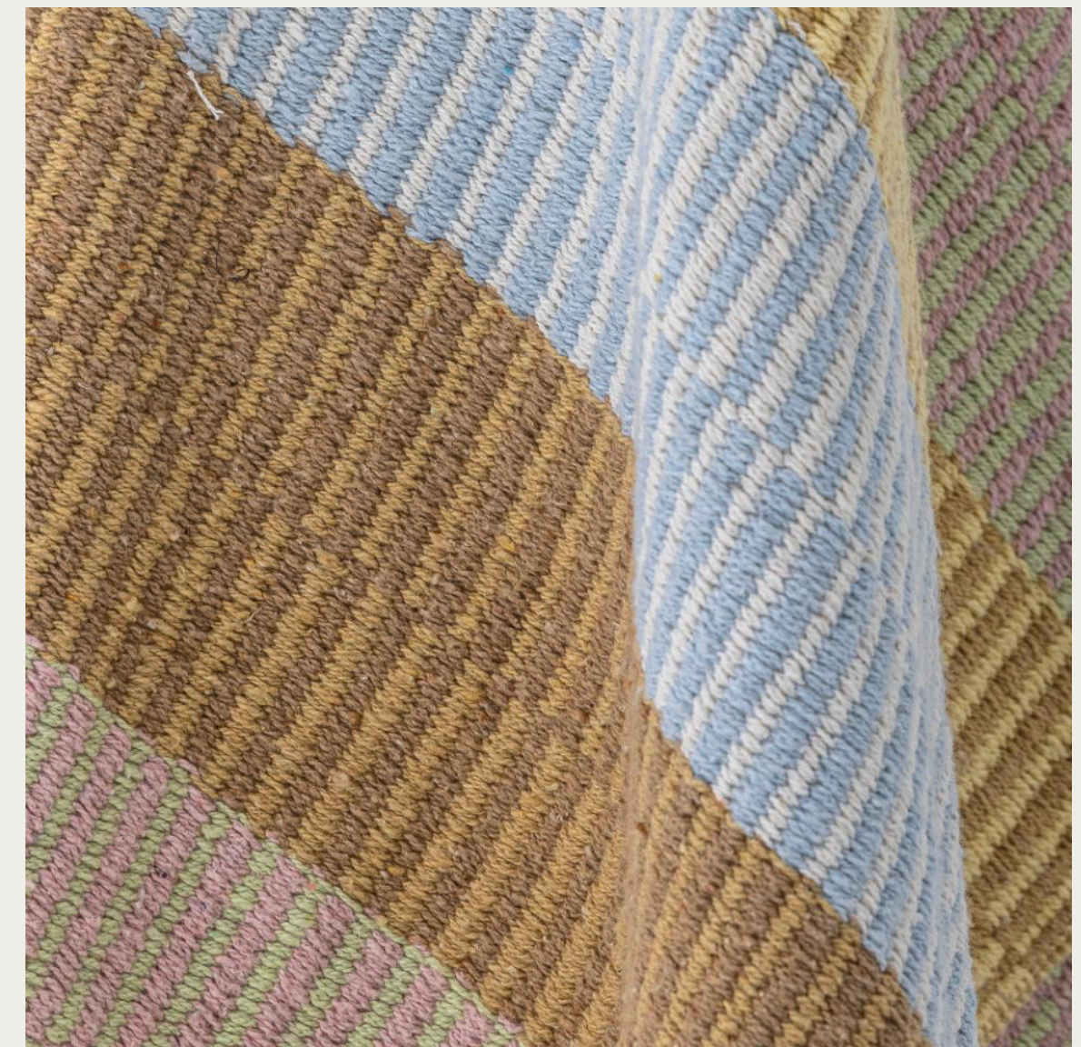 Isnel Throw, Yellow, Recycled Cotton