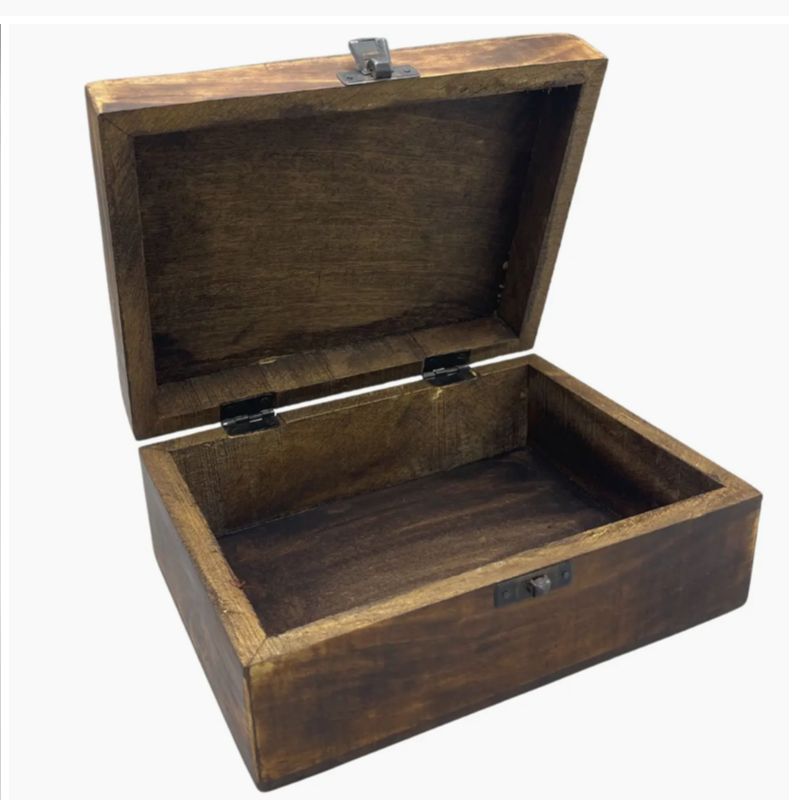 Ceramic Glazed Box - 20x15x7.5cm - Trad-Pattern