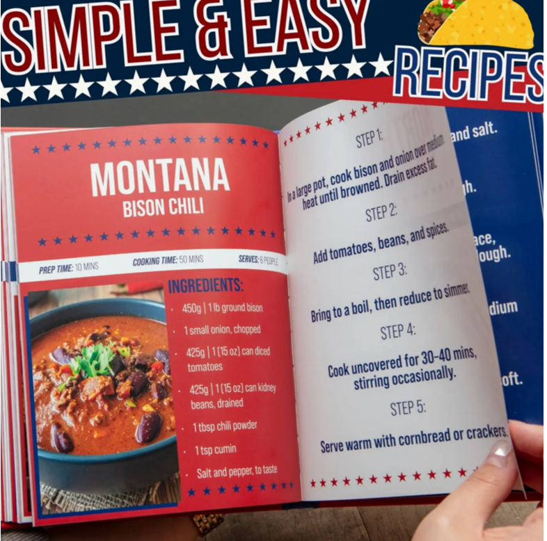 Easy Eats USA Road Trip Recipes Cookbook: