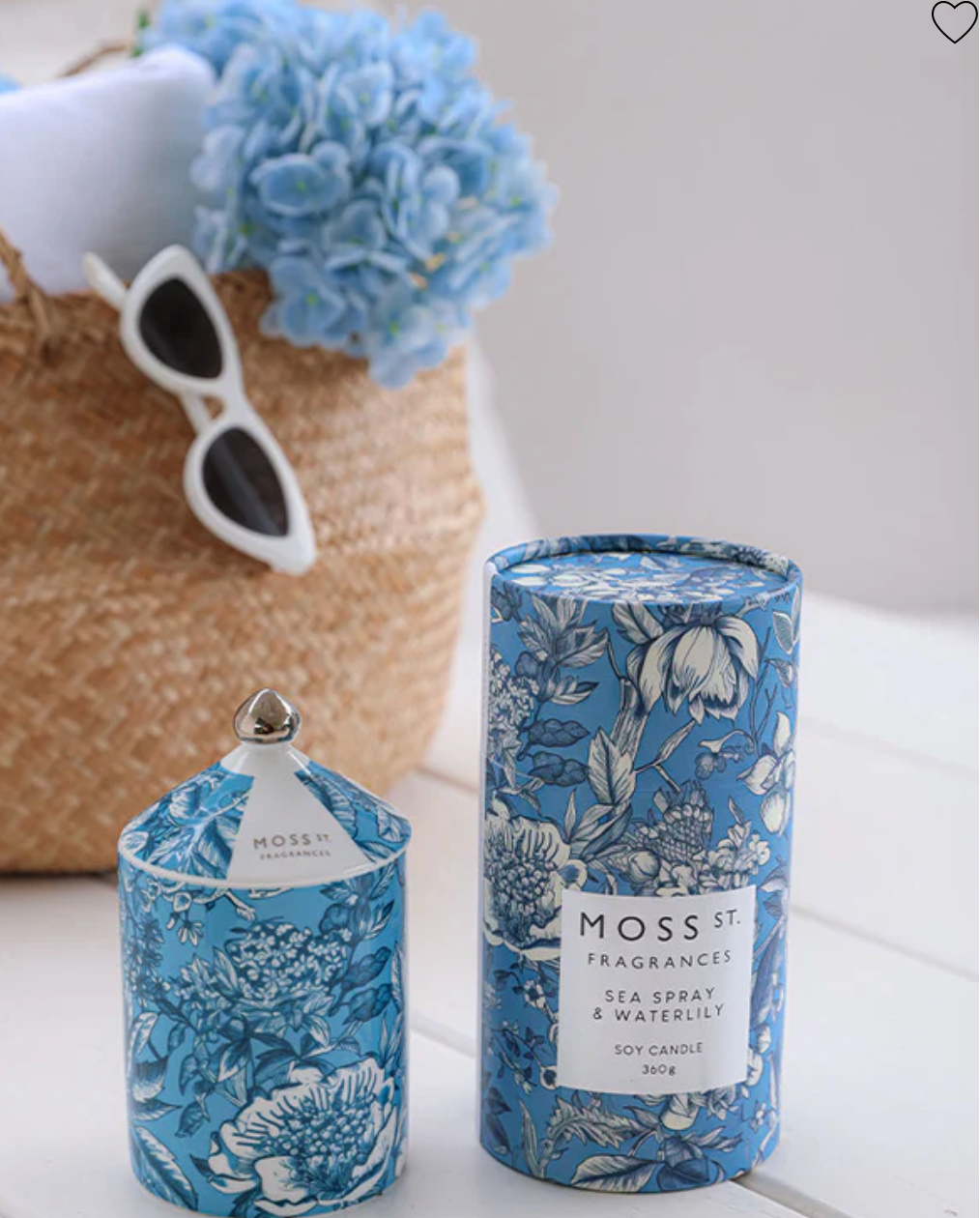 Sea Spray & Waterlily Ceramic Candle 360g