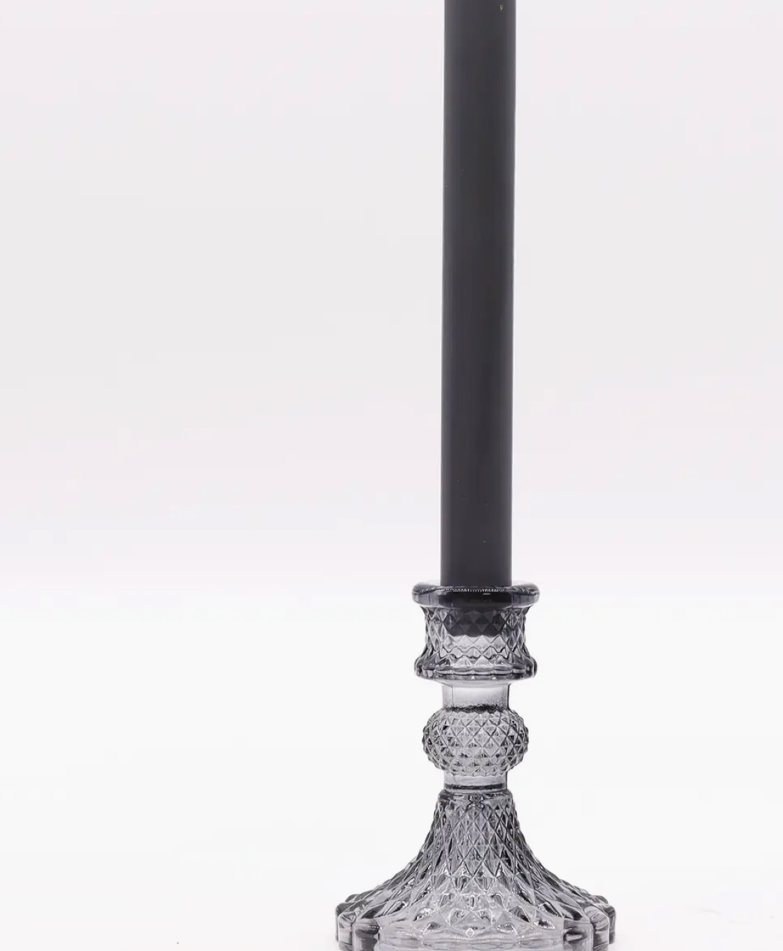 Vintage Candle Holder - Midnight Grey