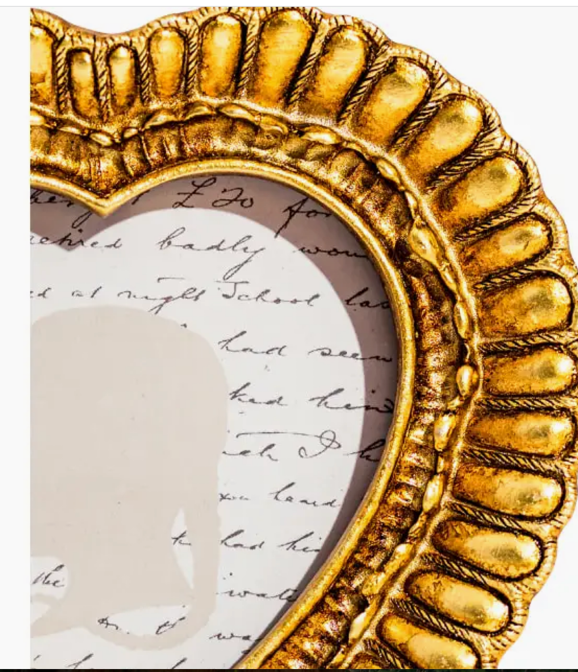 Small Gold Heart Photo Frame