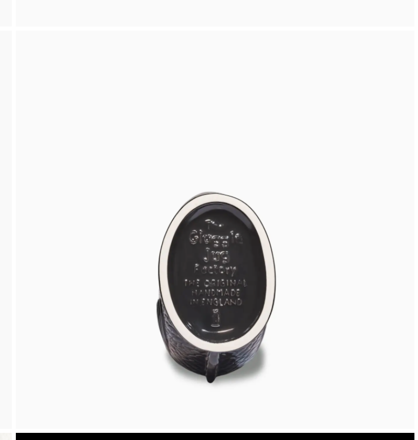 Black Gluggle Jug Pitcher Jar Vase